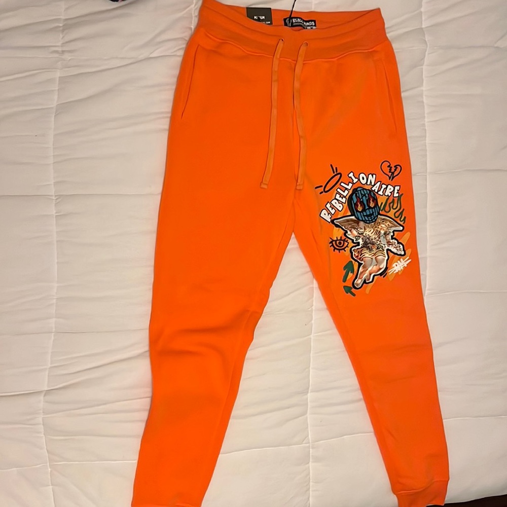 Men’s Orange Rebel Minds Sweatpants
